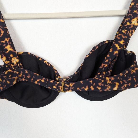 We Wore What Tortiose Shell Claudia Bikini Top Size S - Picture 5 of 7